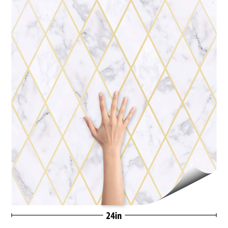 Speed Wallpaper Peel & Stick Marble Wallpaper Wayfair